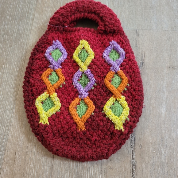 Crochet Red Bag/Purse - Picture 2 of 7